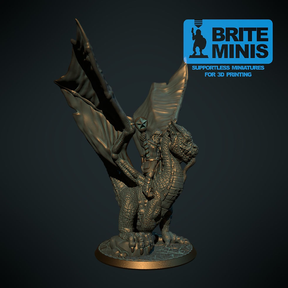 Dragon avec base | figurine à peindre format 28mm | RPG/JDR