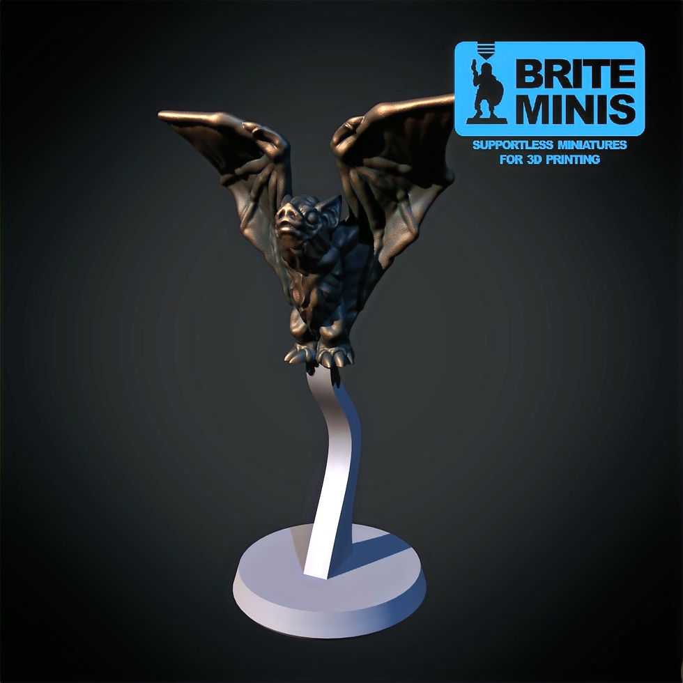 figurine chauve souris format 28mm sur socle