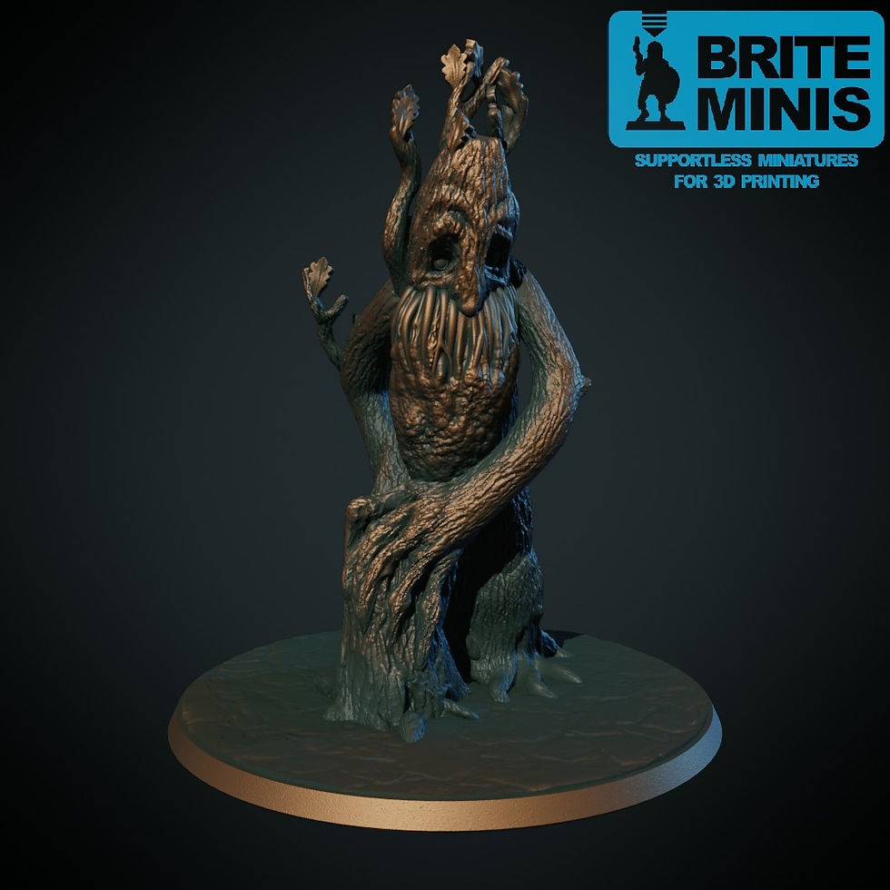 figurine de tréant ou treeman format 28mm sur socle