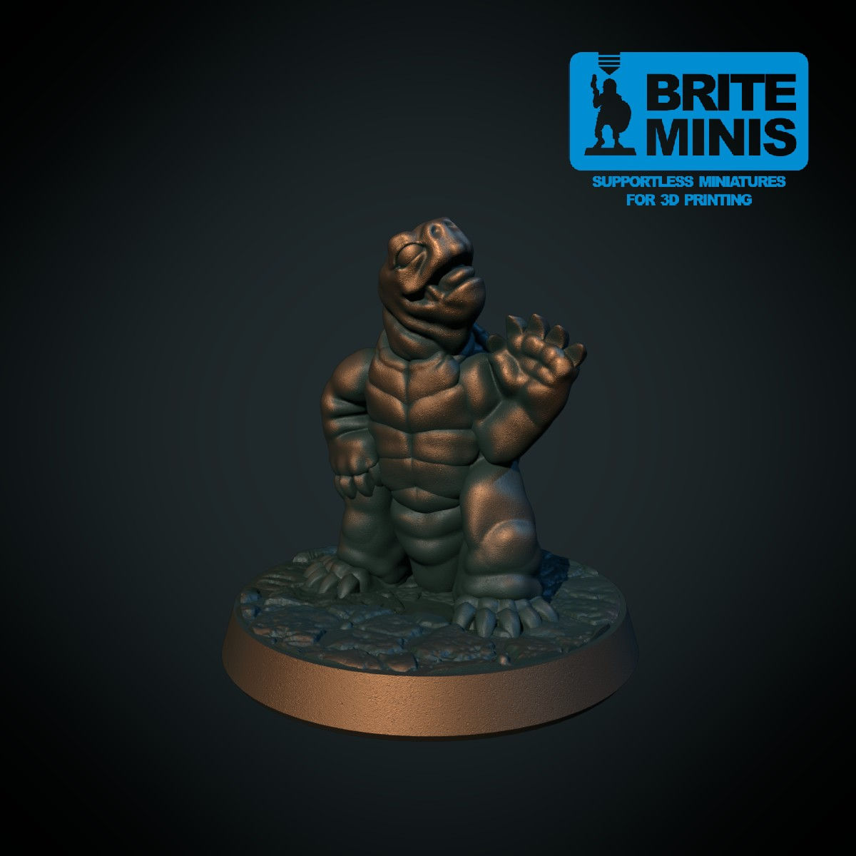 Tortle enfant (PNJ) - figurine à peindre format 28mm(D&D) - RPG/JDR
