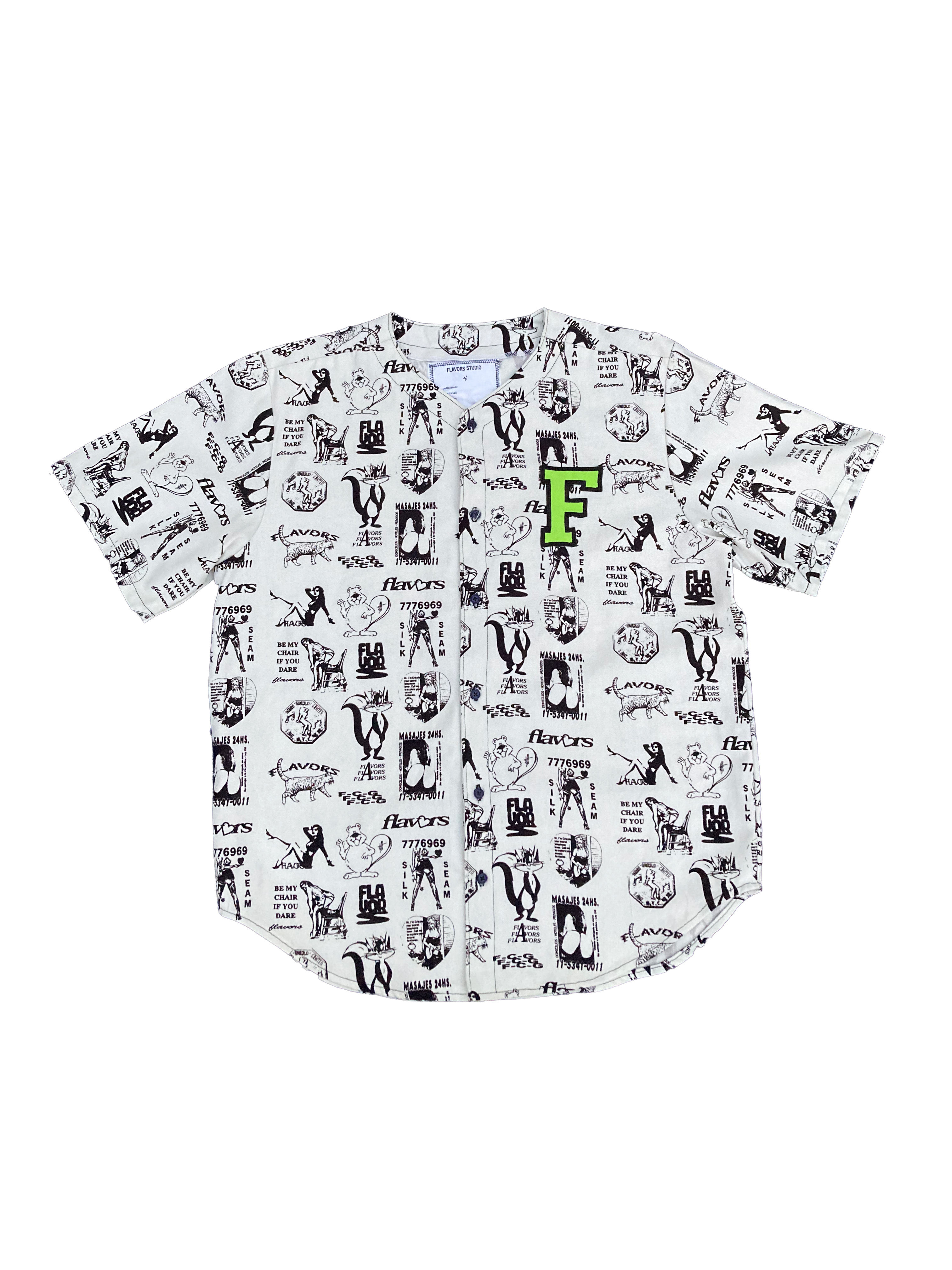 Flavors Baseball Jersey (Full Print)