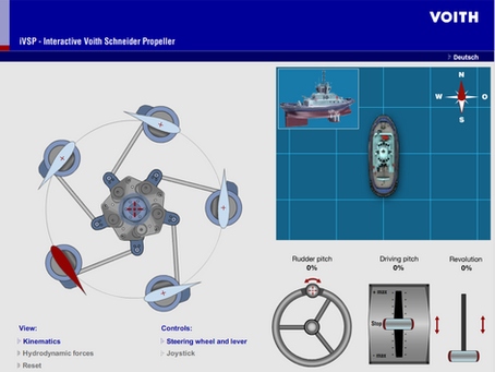 VOITH Simülatörü Voith Schneider Propeller (VSP)