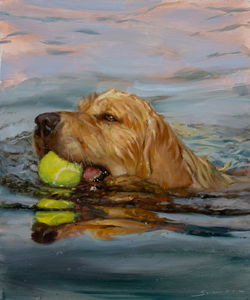 "Evening Play" 24x20 oil