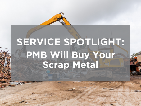 Service Spotlight: PMB Will Buy Your Scrap Metal