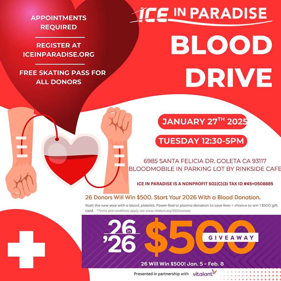 Ice in Paradise Blood Drive January 2026