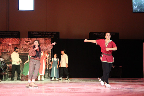 Gaston and LaFue show off during "Gaston", the Tavern Scene