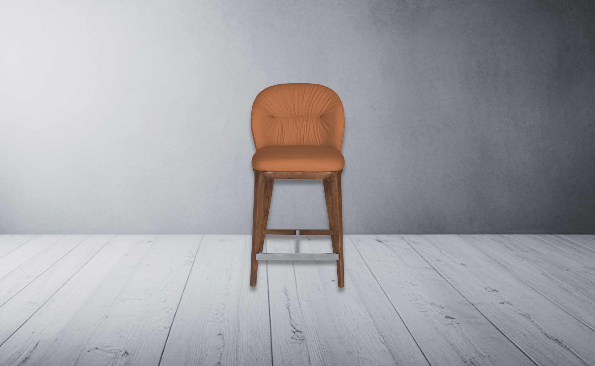 ERIKA LEATHER COUNTER HEIGHT STOOL
