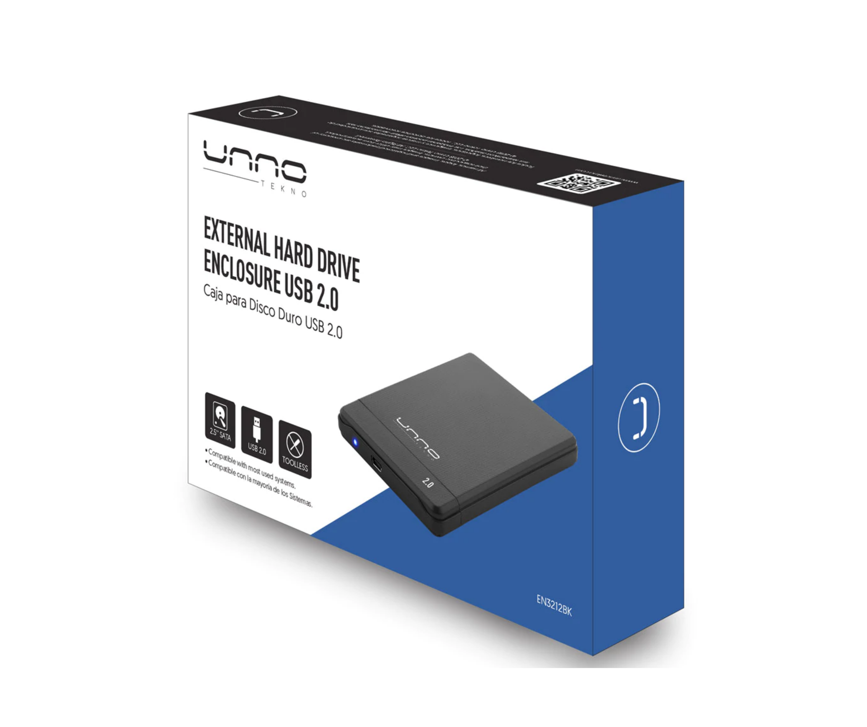 Caja para disco duro externo USB 2.0 EN3212BK