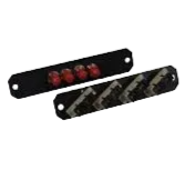 Premium Line 242424042 4port LC adapter panel, duplex, SM, fully loaded, black