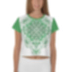 Thumbnail: Sneeky Snake- All-Over Print Crop Tee