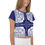 Thumbnail: Doodlistc Mandala-Navy All-Over Print Crop Tee