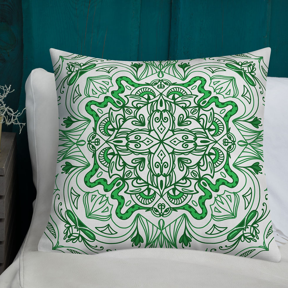 Thumbnail: Green Snake - Premium Pillow
