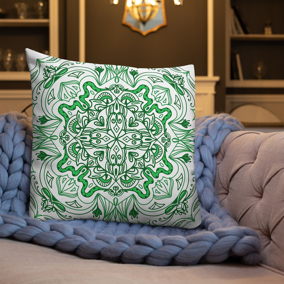 Thumbnail: Green Snake - Premium Pillow