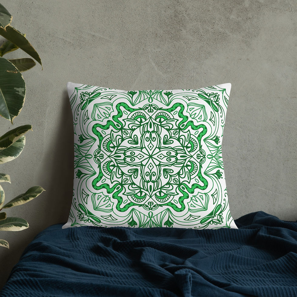Thumbnail: Green Snake - Premium Pillow