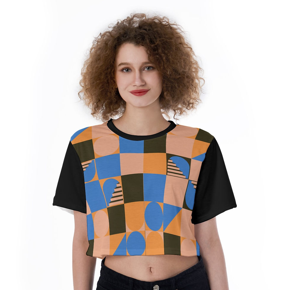 Thumbnail: All-Over Print Cropped T-Shirt