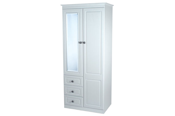 Denton 2ft6in Combination Wardrobe with Mirror