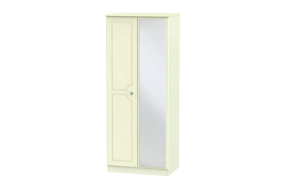 Denton 2ft6in Double Wardrobe with Mirror