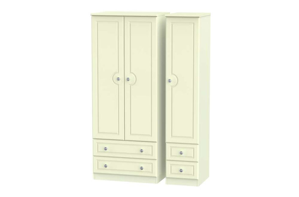 Denton 4 Drawer Triple Wardrobe