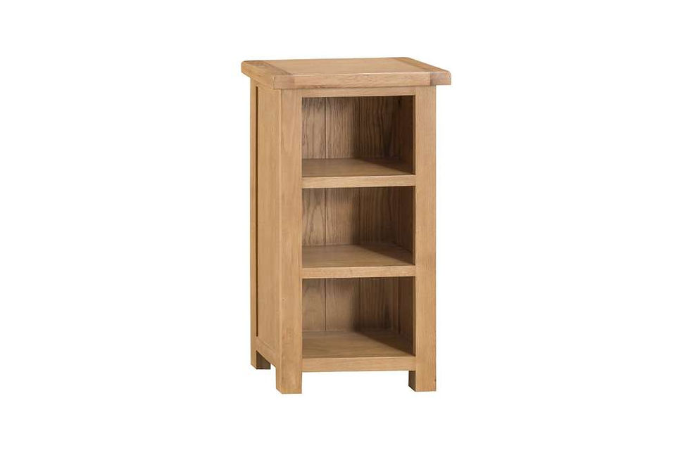 Naples Rustic Oak Narrow Bookcase