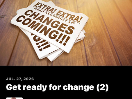 Get ready for change (2)