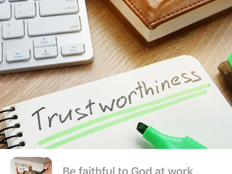 Be Faithful To God At Work