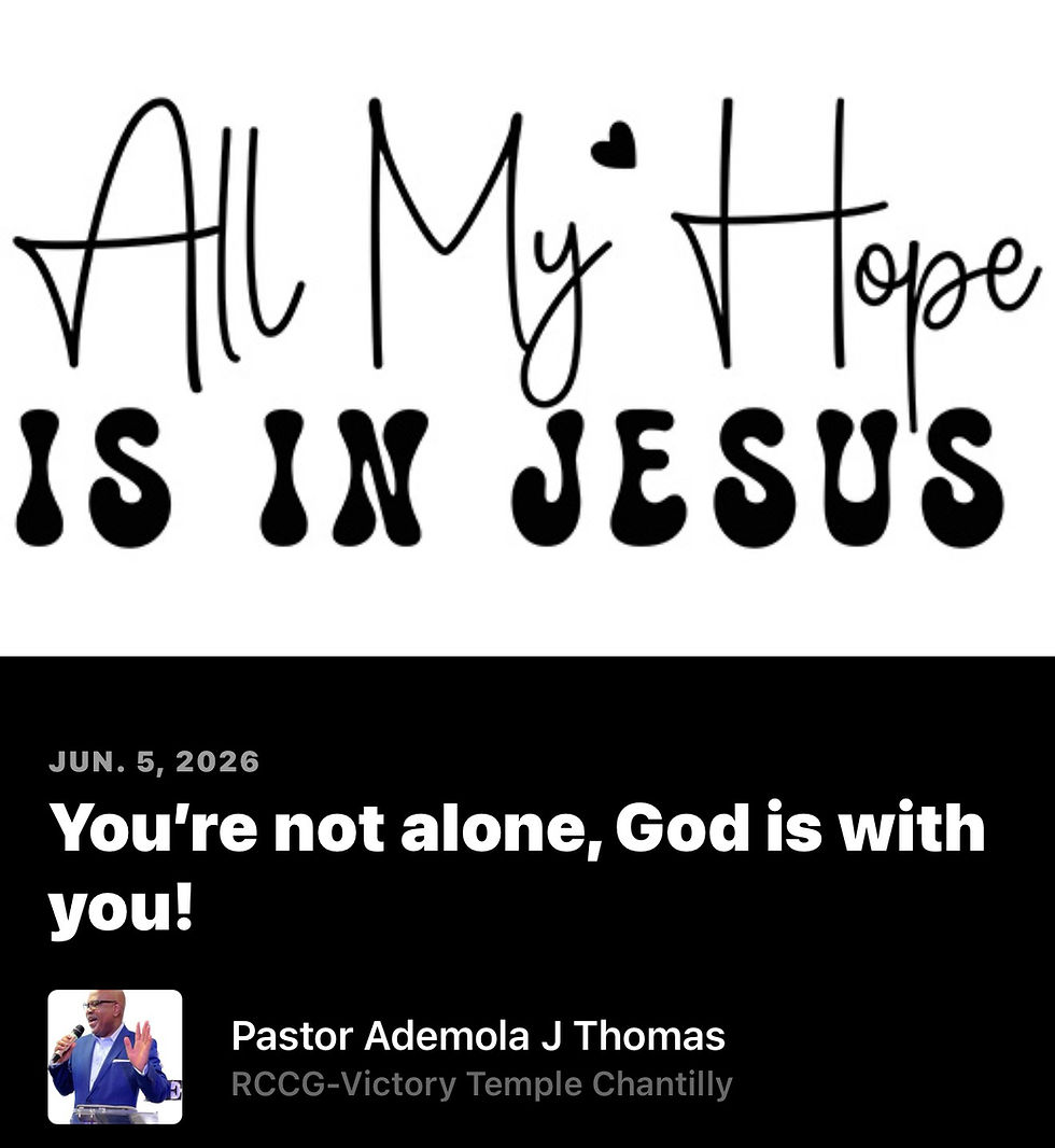 You’re not alone. God is with you!