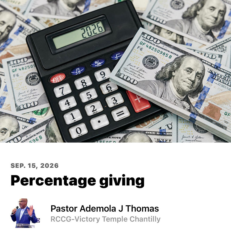 Percentage giving