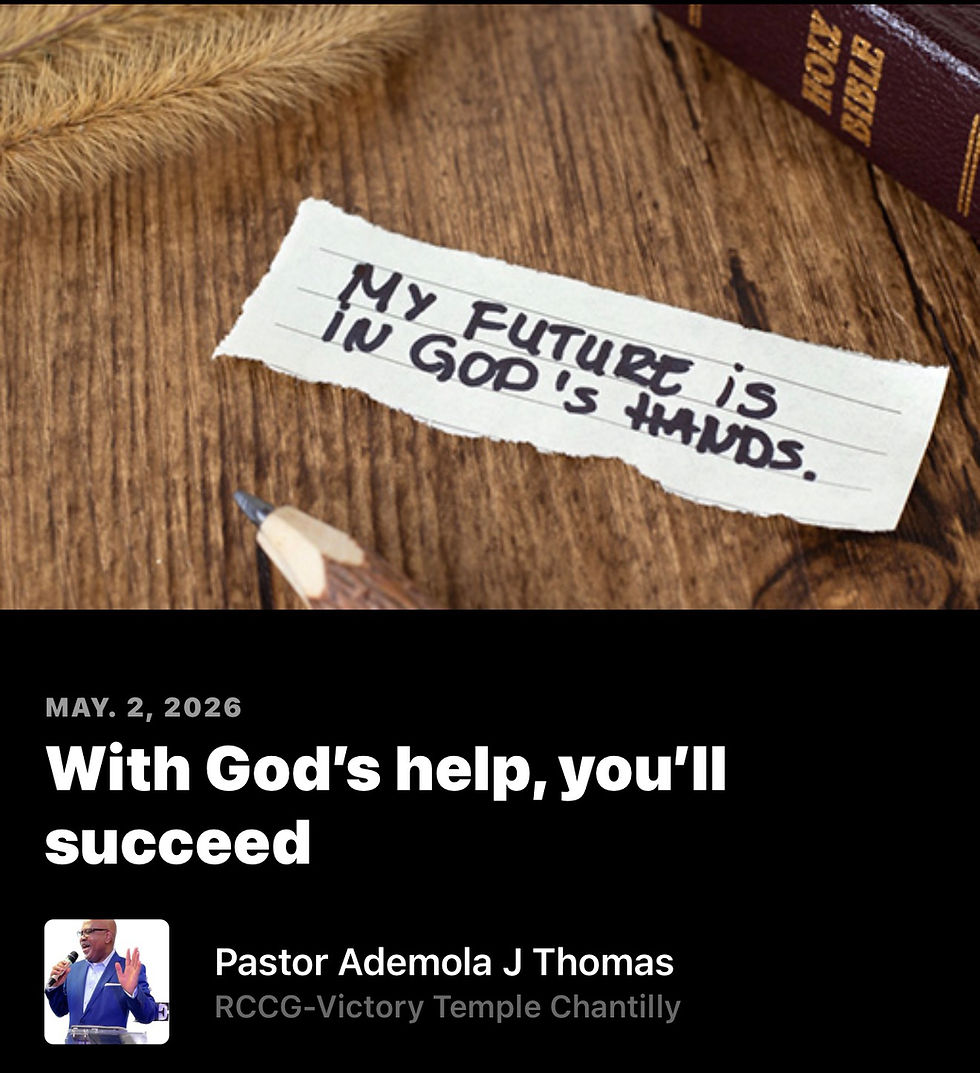 With God’s help you’ll succeed.
