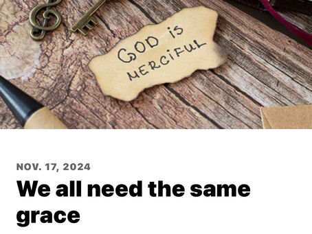 We all need the same grace