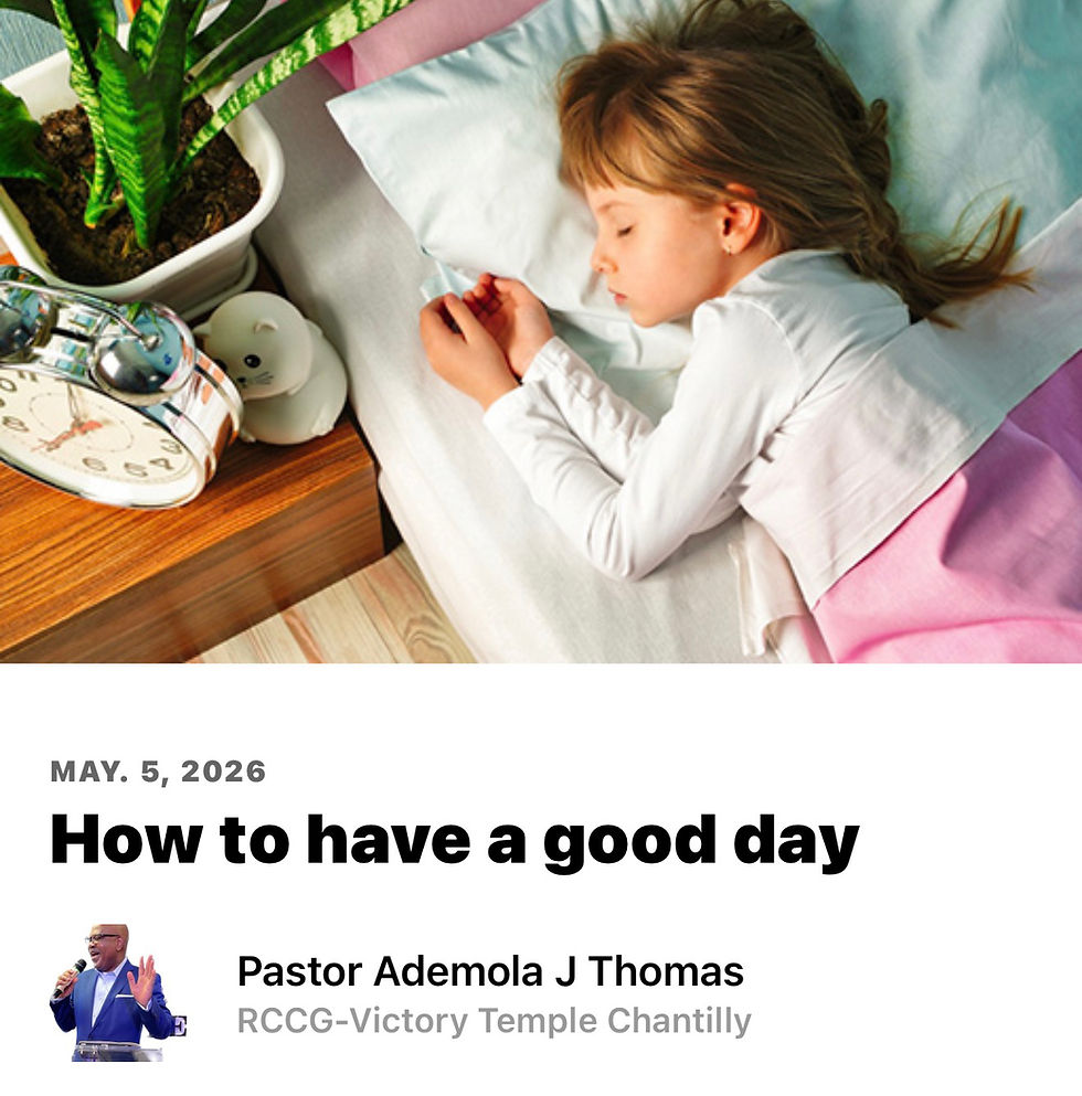 How to have a good day.