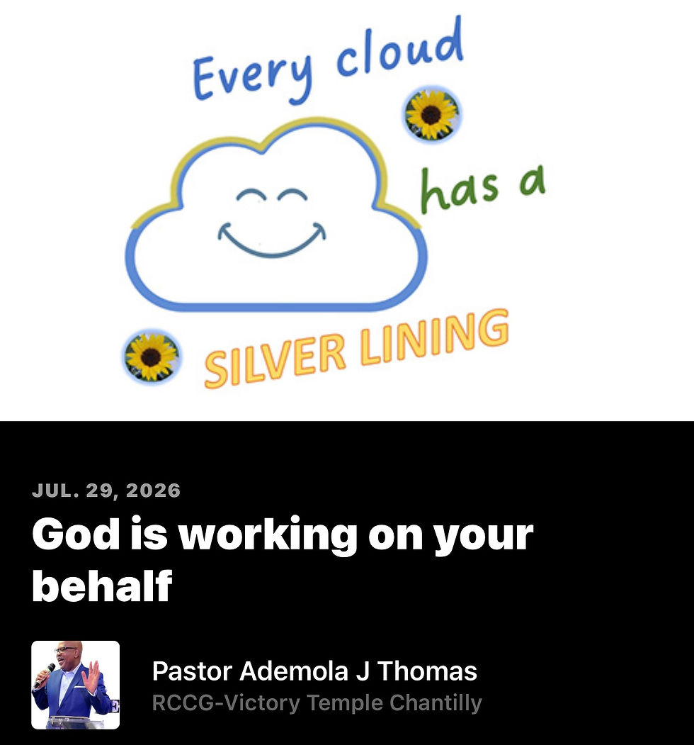 God is working on your behalf!