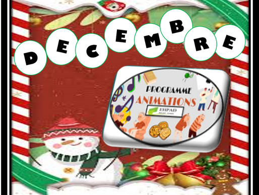 Le programme animations du mois de Décembre VALERAN /BAYARD-GRAIN D'OR/UASA est disponible sur le site internet