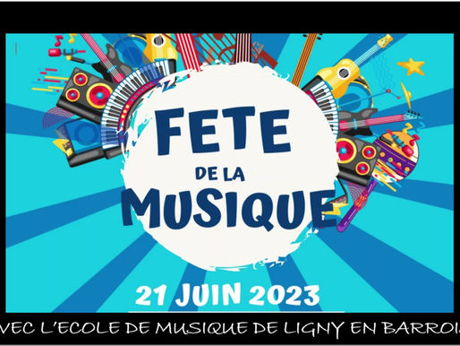 Fête de la musique avec l’école de musique de Ligny en barrois 