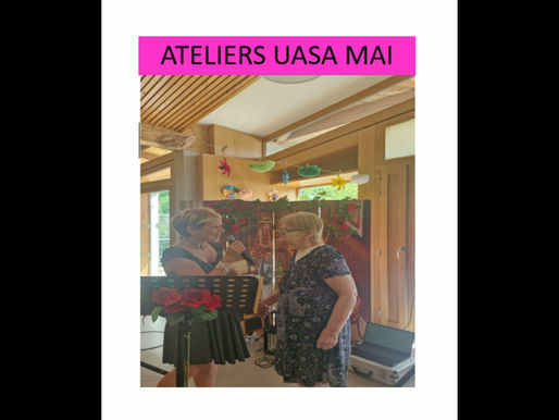 ATELIERS UASA POUR LE MOIS DE MAI