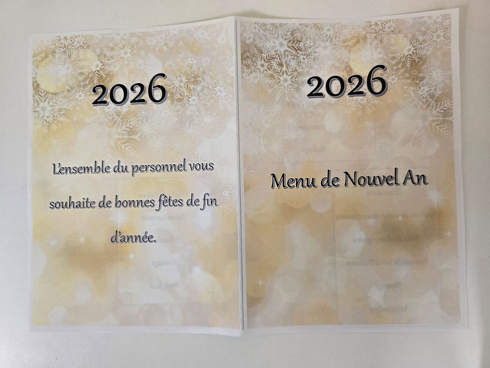 MENU NOUVEL AN 