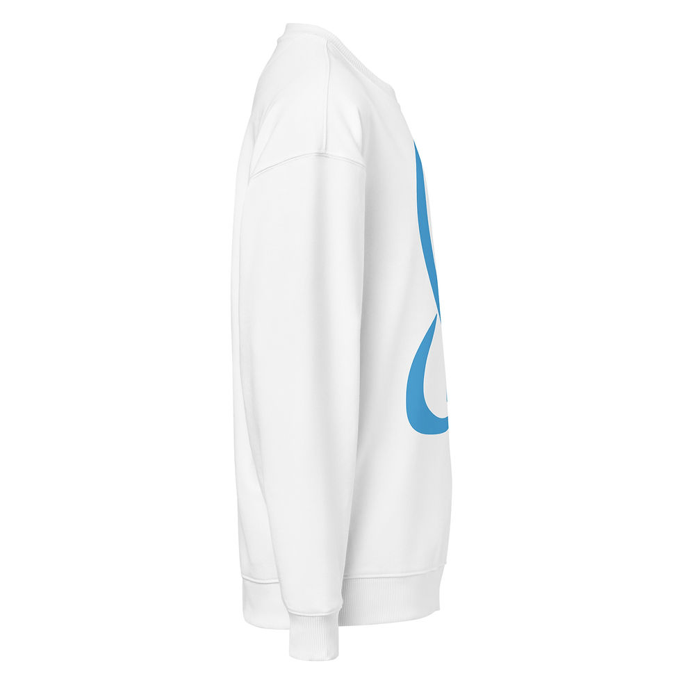 Thumbnail: Unity Ampersand Organic Cotton Graphic sweatshirt right side view