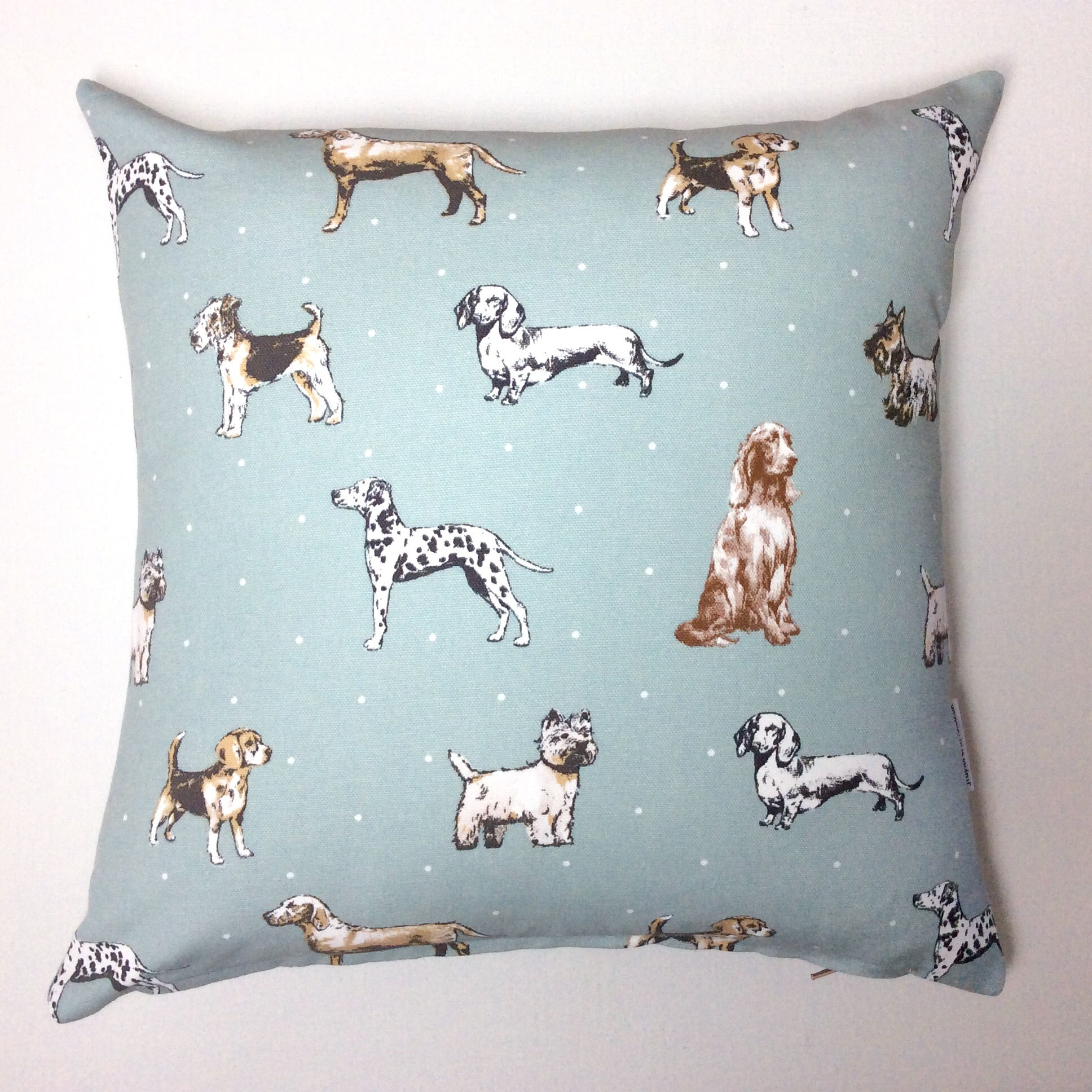 Duck Egg Blue Hound  Cushion Cover