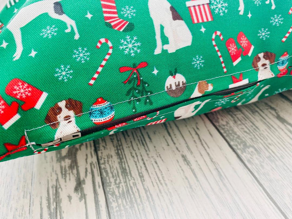 Thumbnail: Pointer Green Christmas Cushion Cover