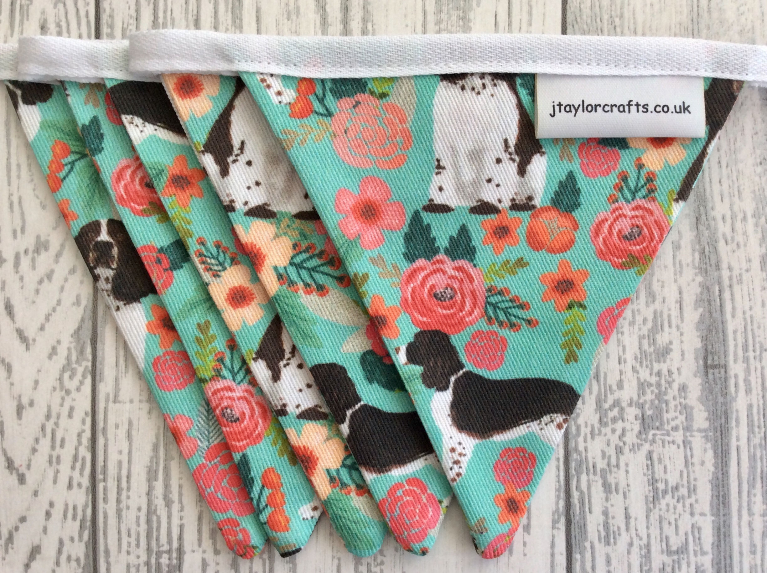 Springer Spaniel Dog Print Bunting