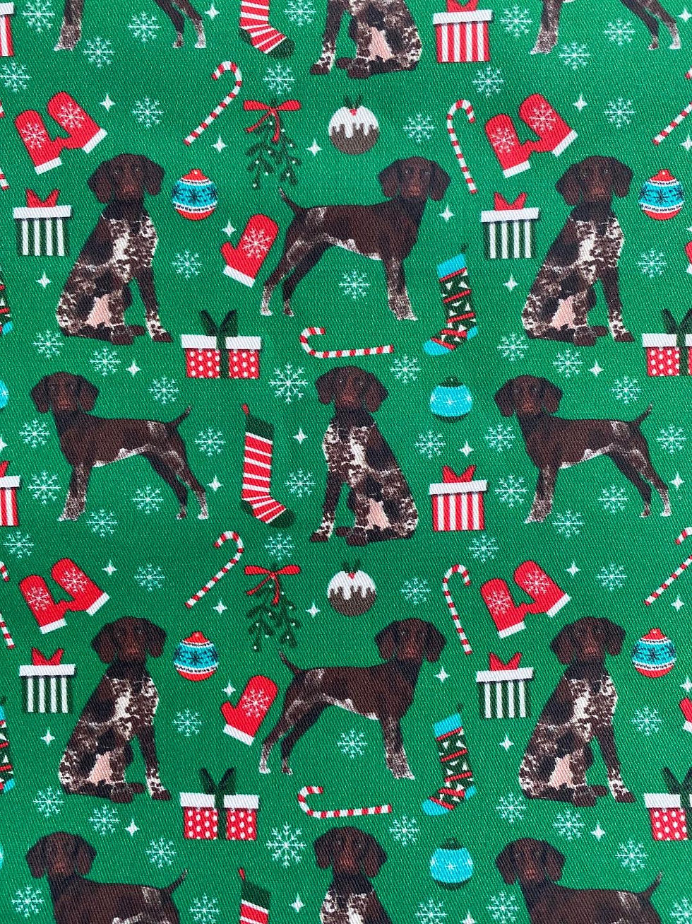 Thumbnail: German Shorthaired Pointer Christmas Cushion Cover