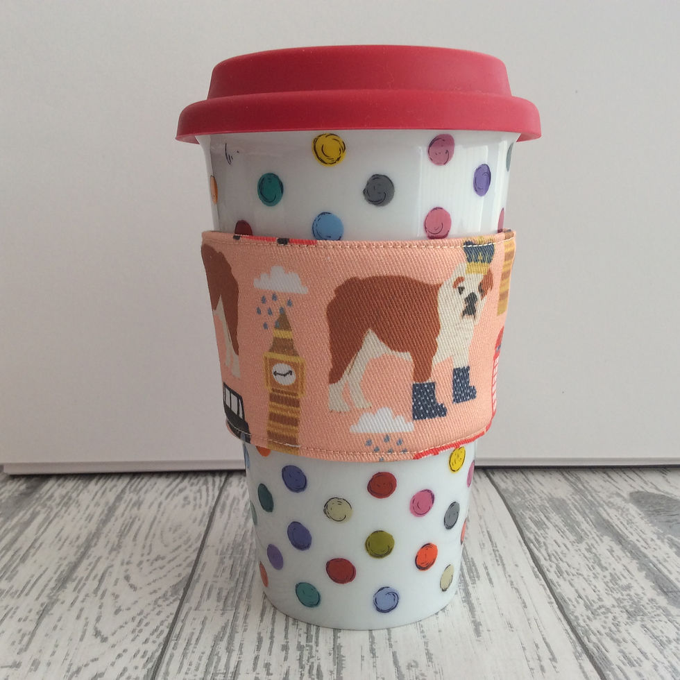 Thumbnail: Bulldog Print Cup Cozy
