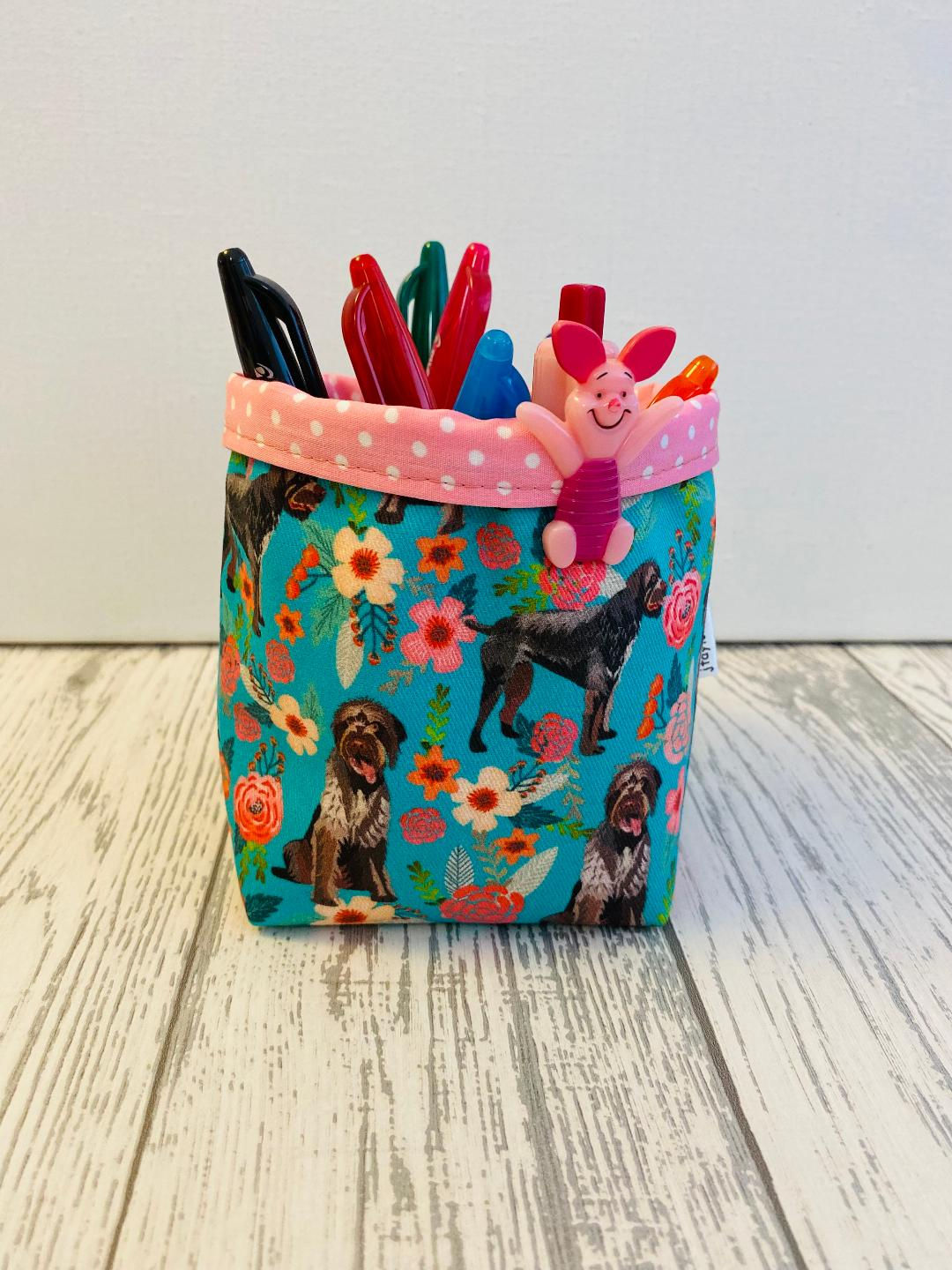 German Wirehaired Pointer Storage Basket