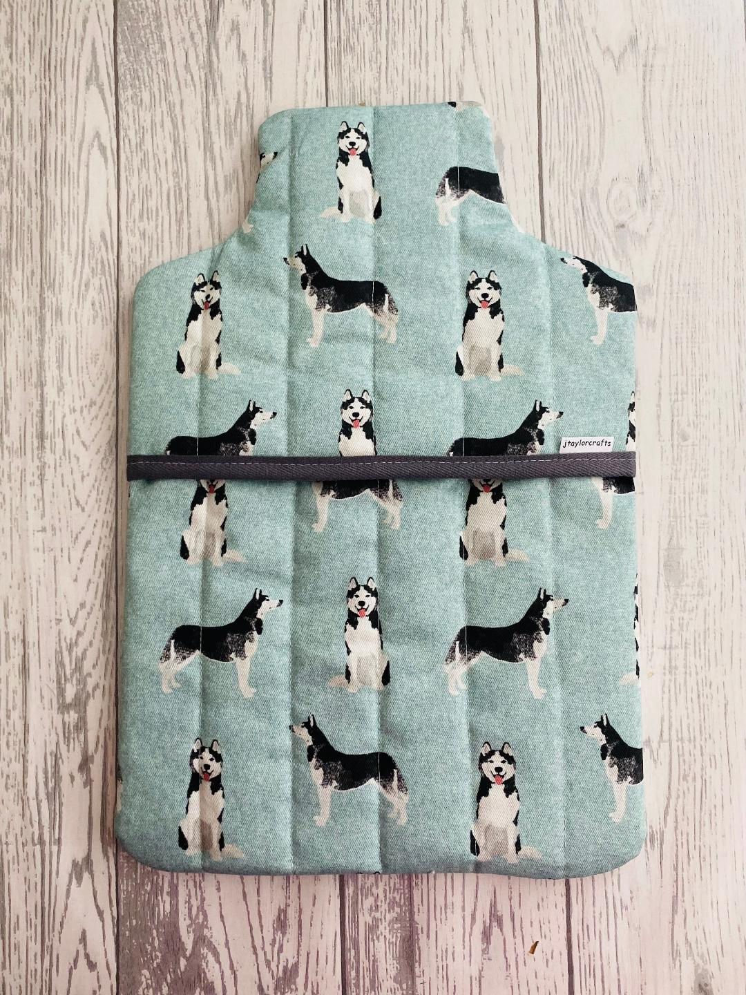 Husky Quilted Hot Water Bottle Cover