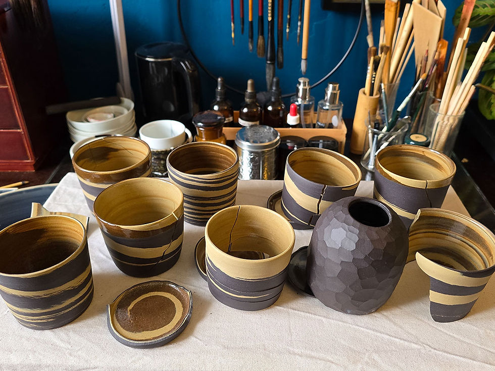 Miniaturbild: Kintsugi Tasse UZU·MAKI 3 - うず･まき III