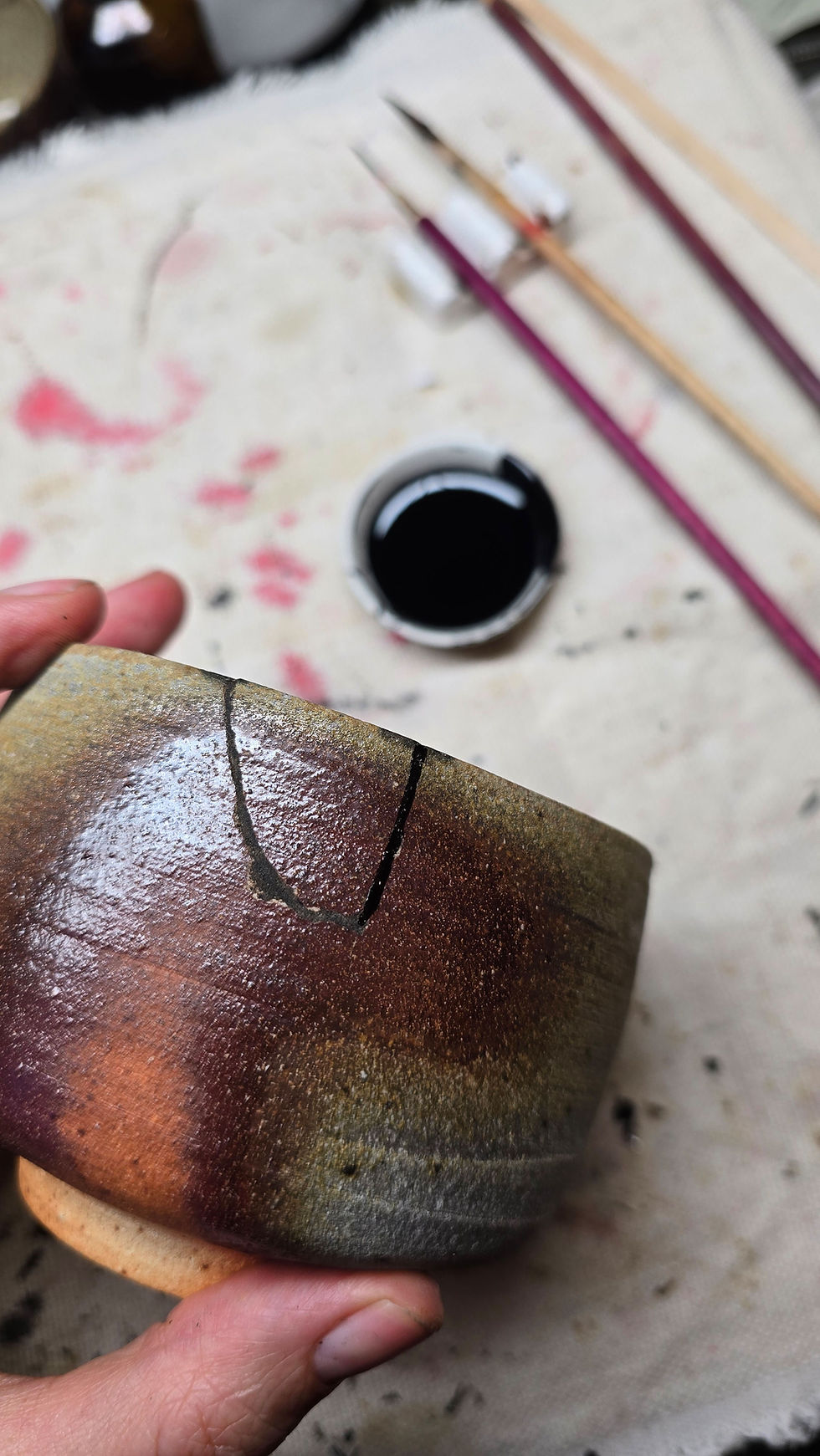 Thumbnail: Kintsugi Chawan Teeschale YU·ZORA 2 ゆう･ぞら II von Ales Dancak