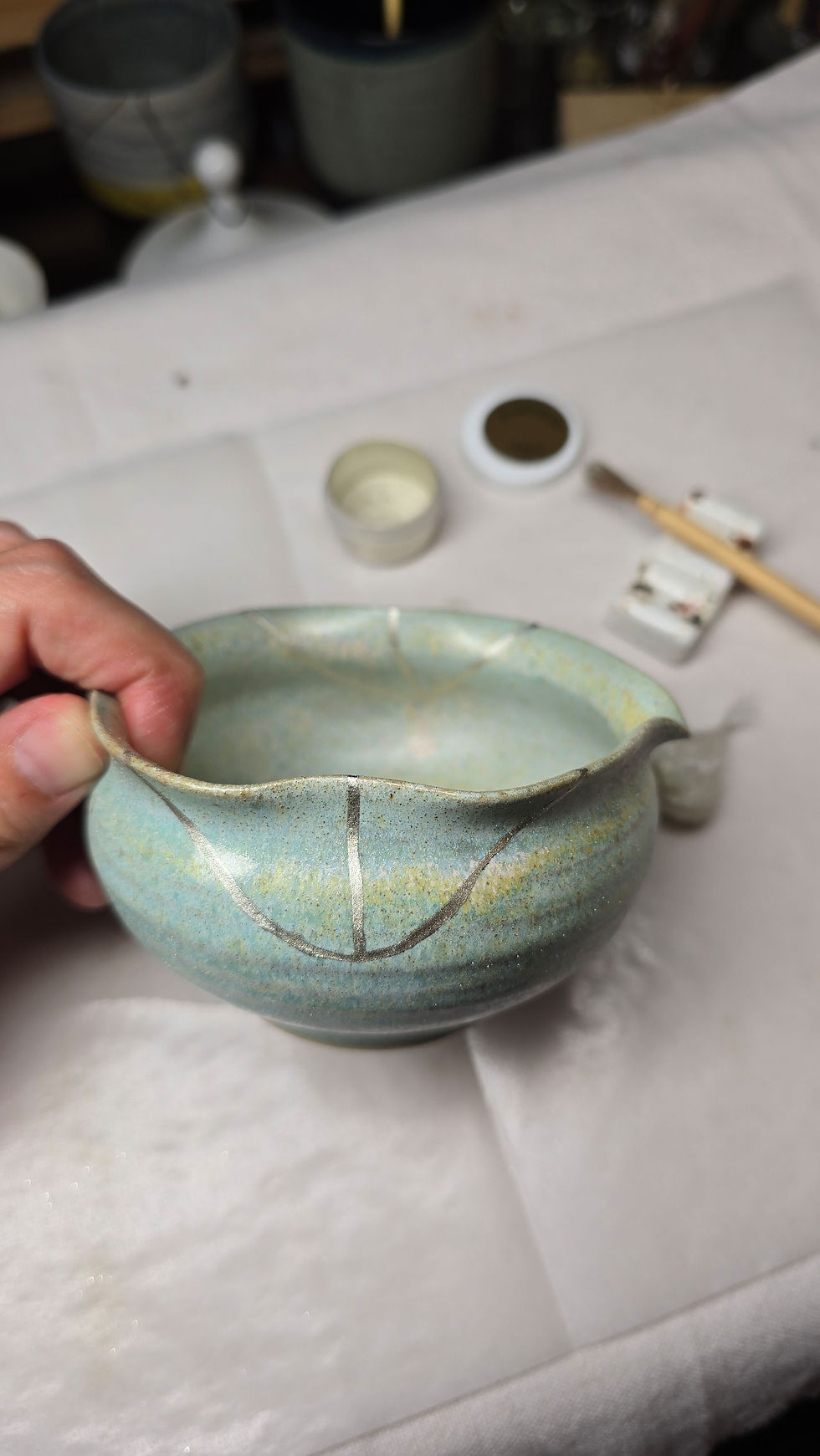 Thumbnail: Kintsugi Yuzamashi HARU NO TSUKI 3 - はるのつき III von Michiko Shida