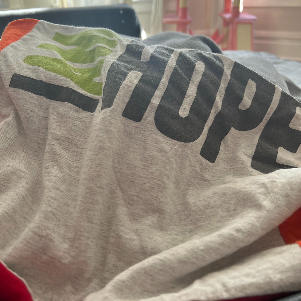 My memories live in this t-shirt quilt.