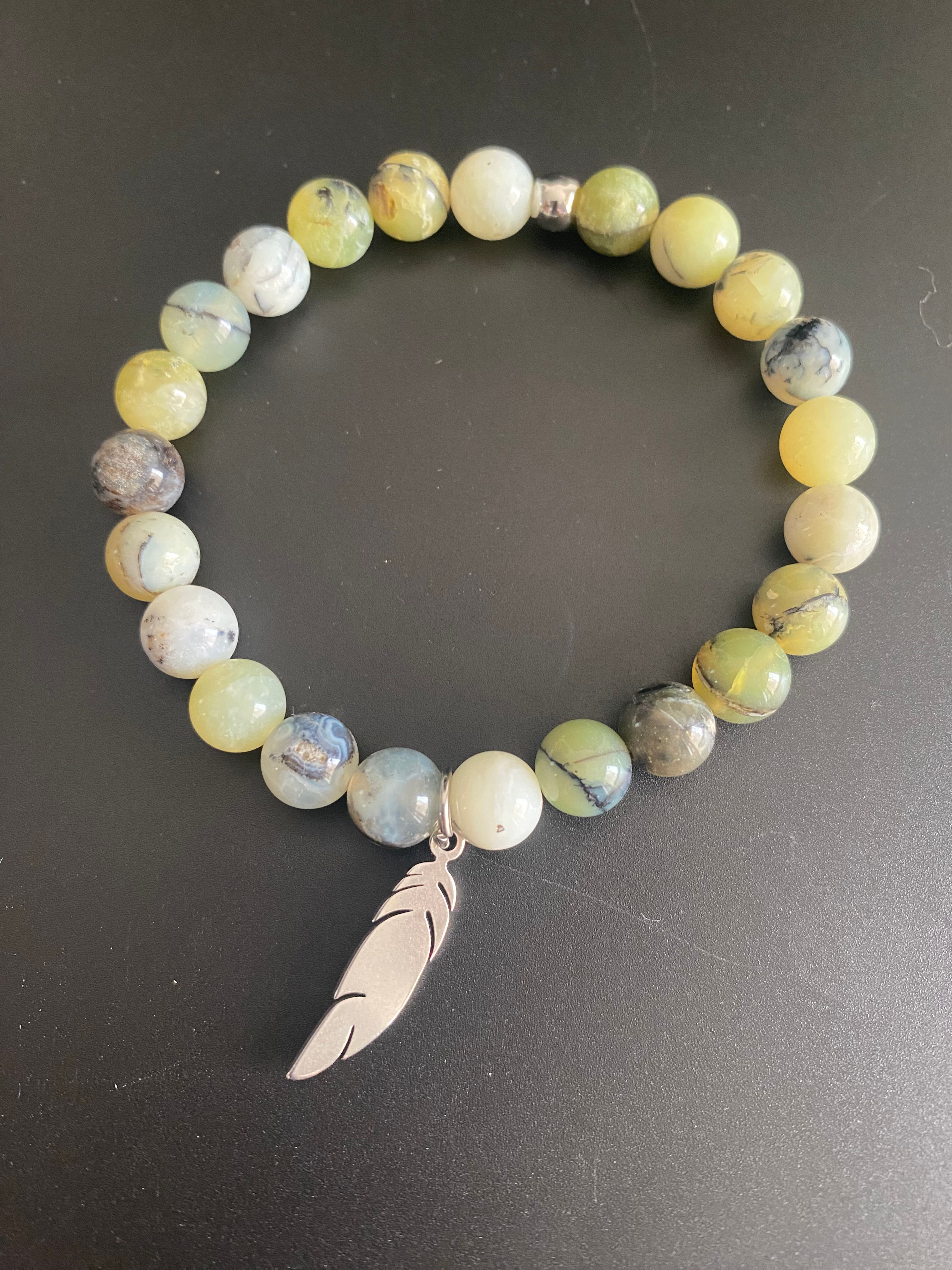 BRACELET 8MM en Agate Dragon