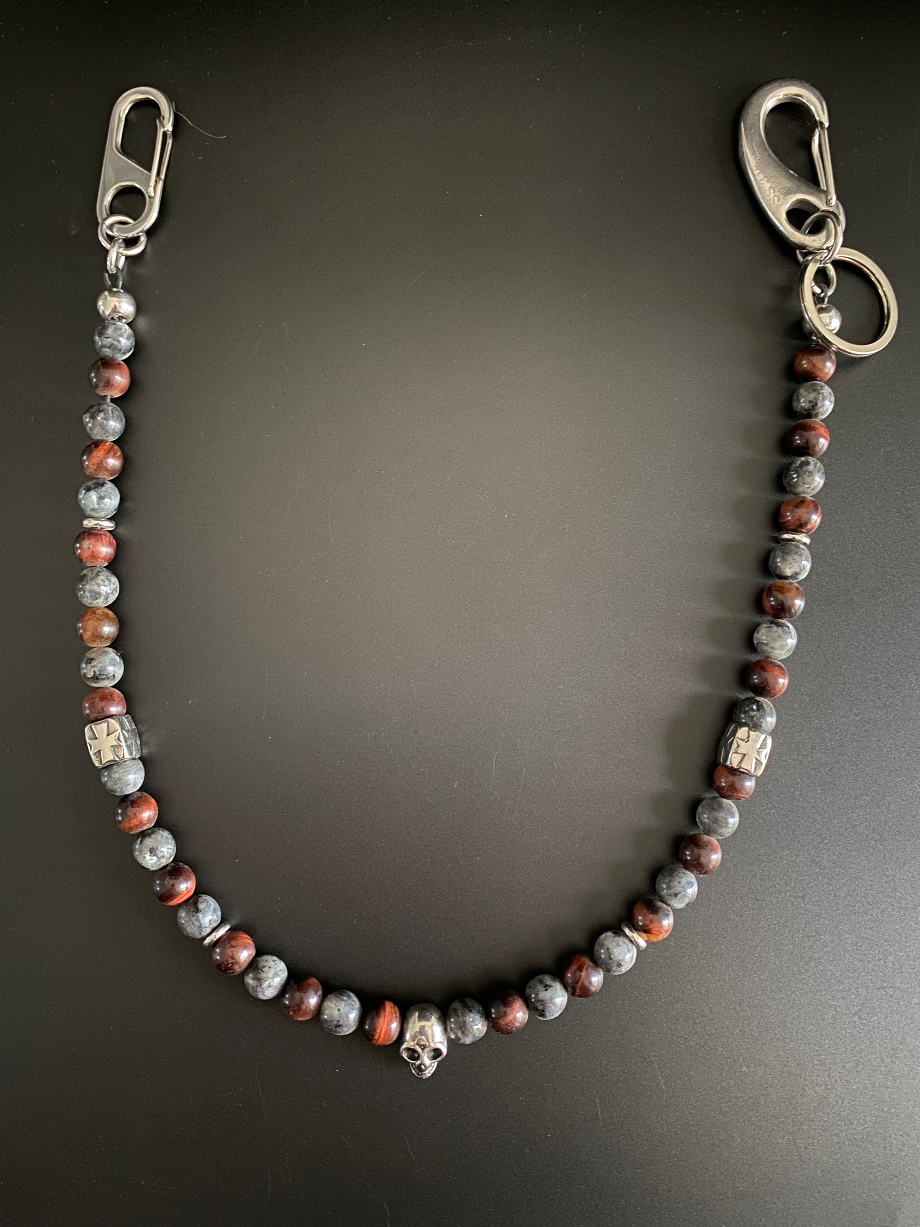 Mix Labradorite, Œil de Taureau & Skull