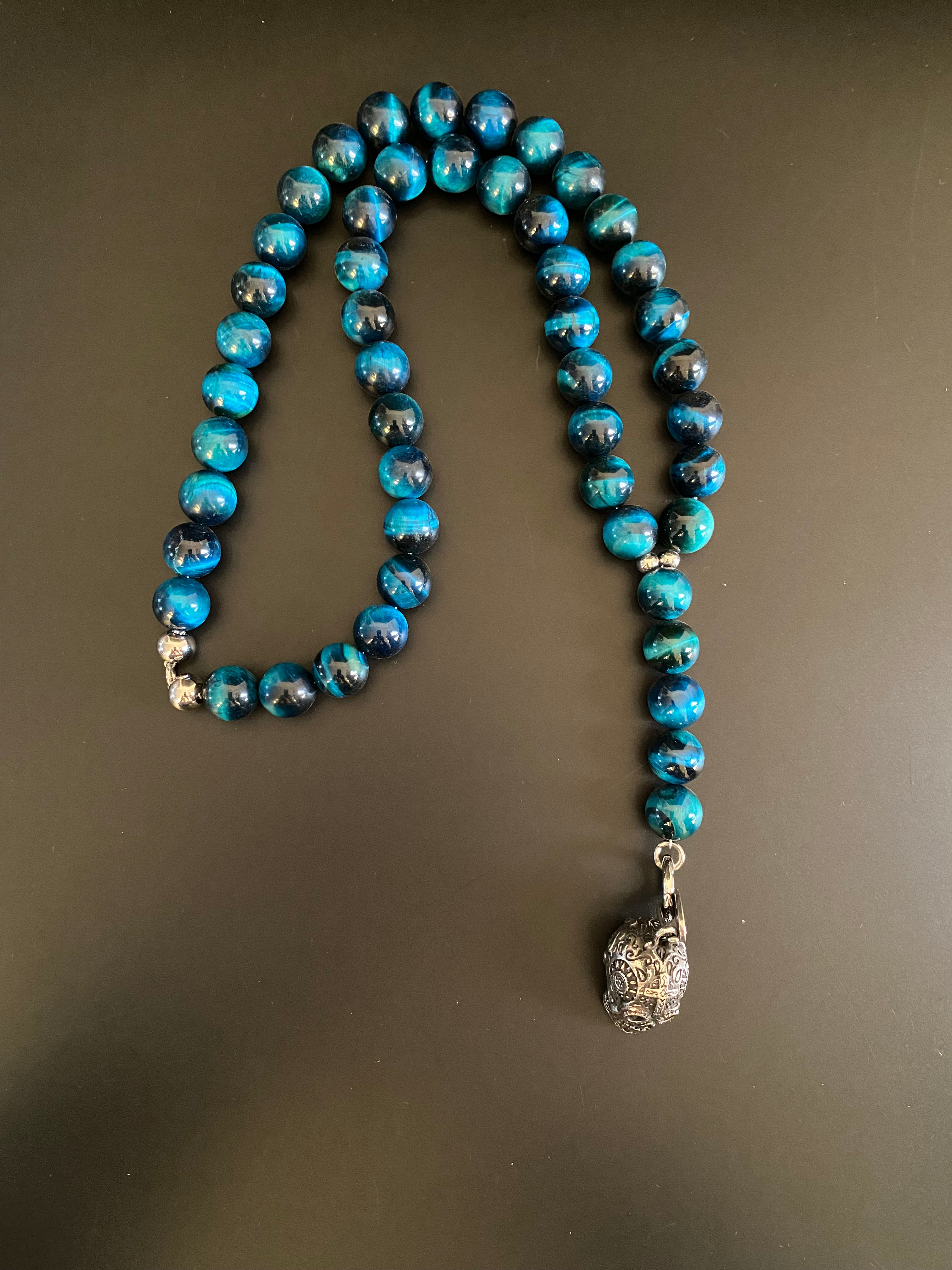 CHAPELET 14MM en Œil de Paon